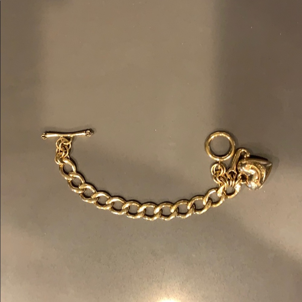 Gold Plated Juicy Couture Charm Bracelet
